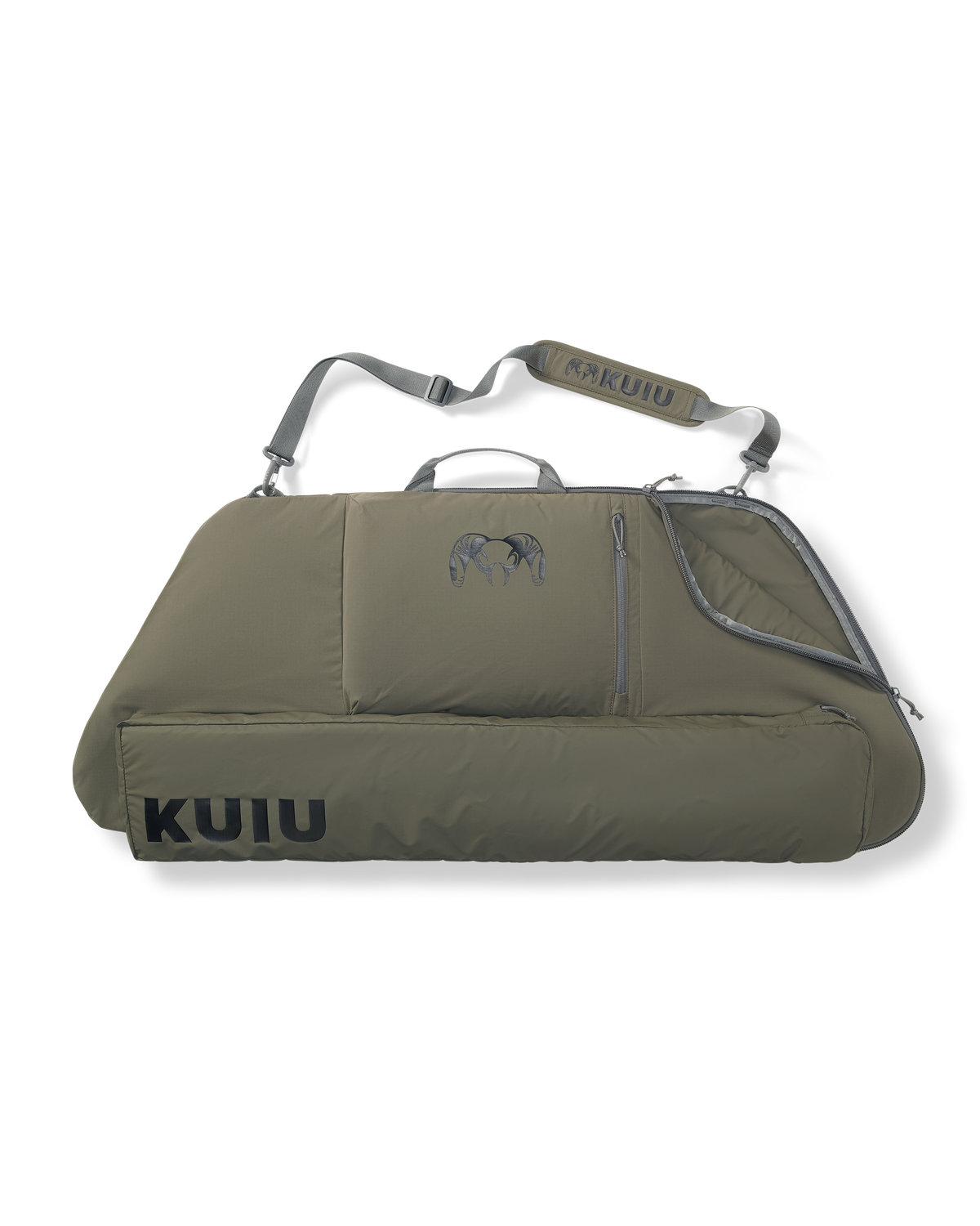Front of Bow Travel Cover in Ash Brown