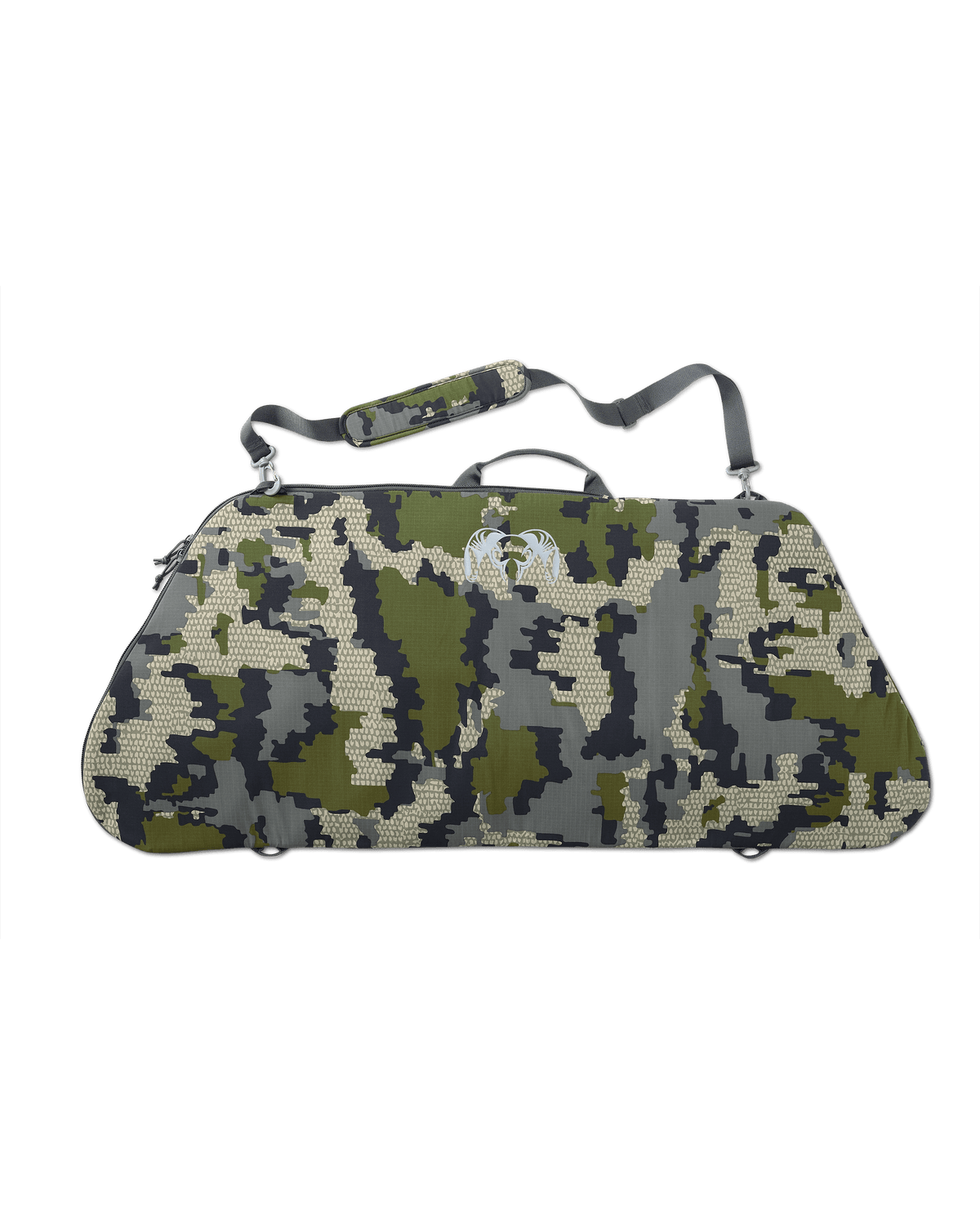 Back of Bow Travel Cover in Verde Camouflage