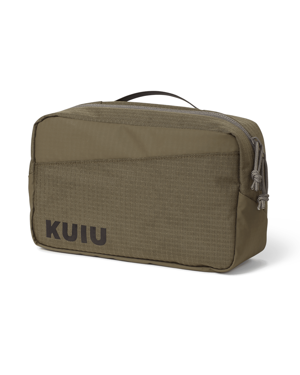 Front of waist pack included with the Archery Hip Quiver in Ash Brown