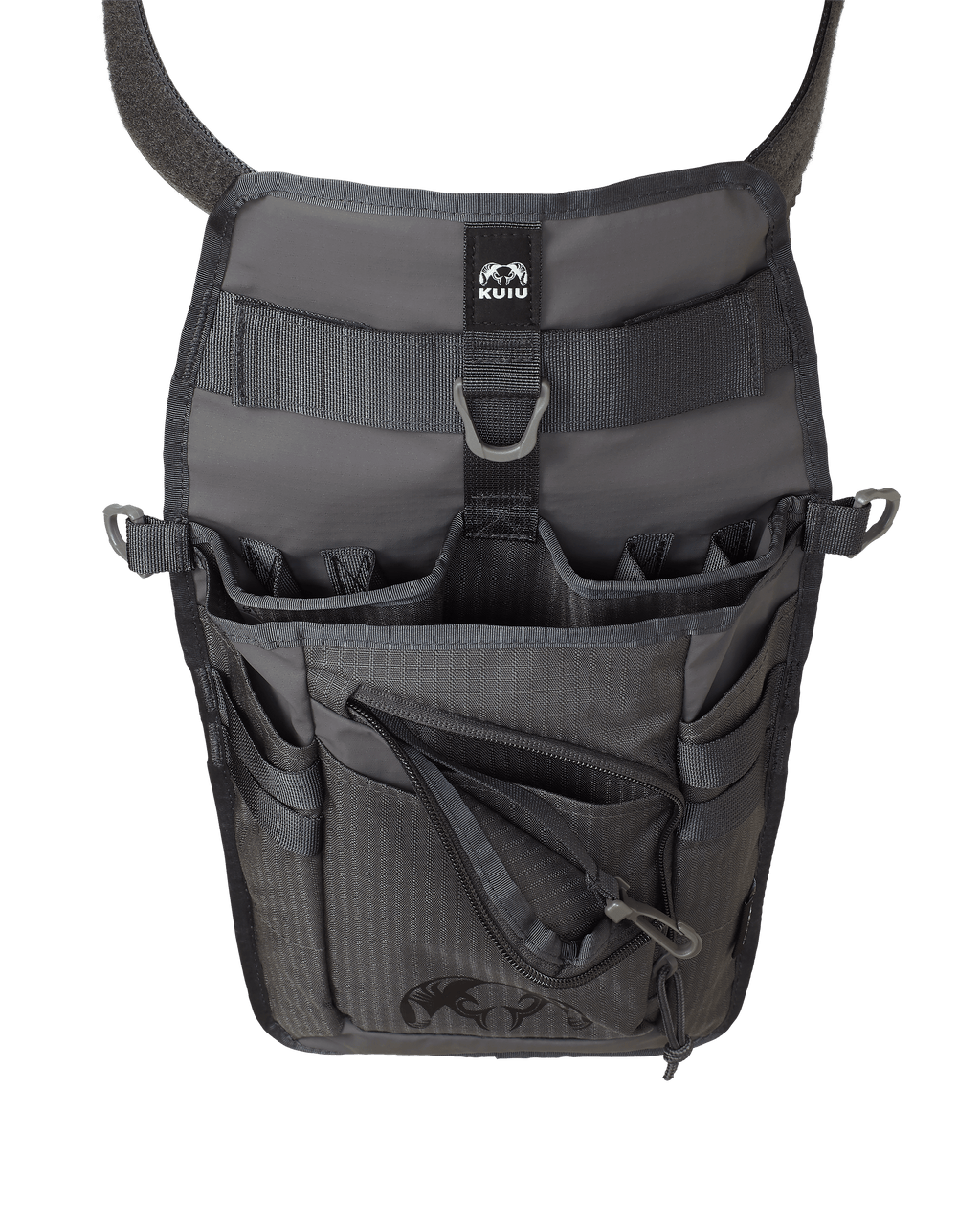 Side of Archery Hip Quiver in Gunmetal Grey Color