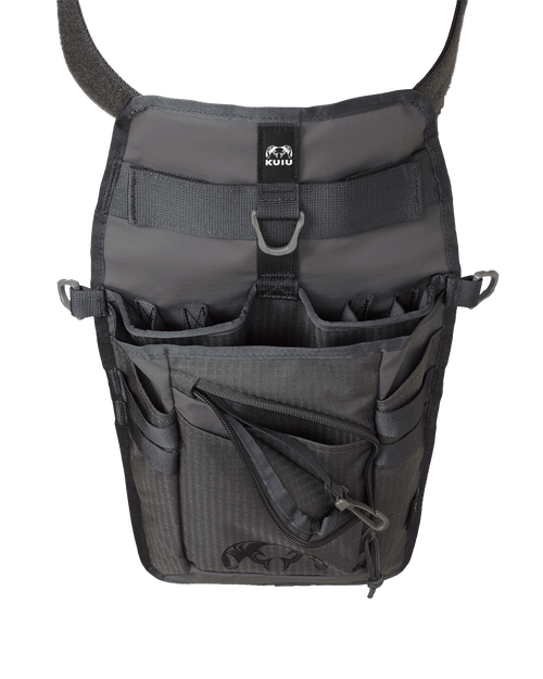 Side of Archery Hip Quiver in Gunmetal Grey Color