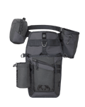 Side of Archery Hip Quiver in Gunmetal Grey Color with Release Pouch and Water Bottle Holder