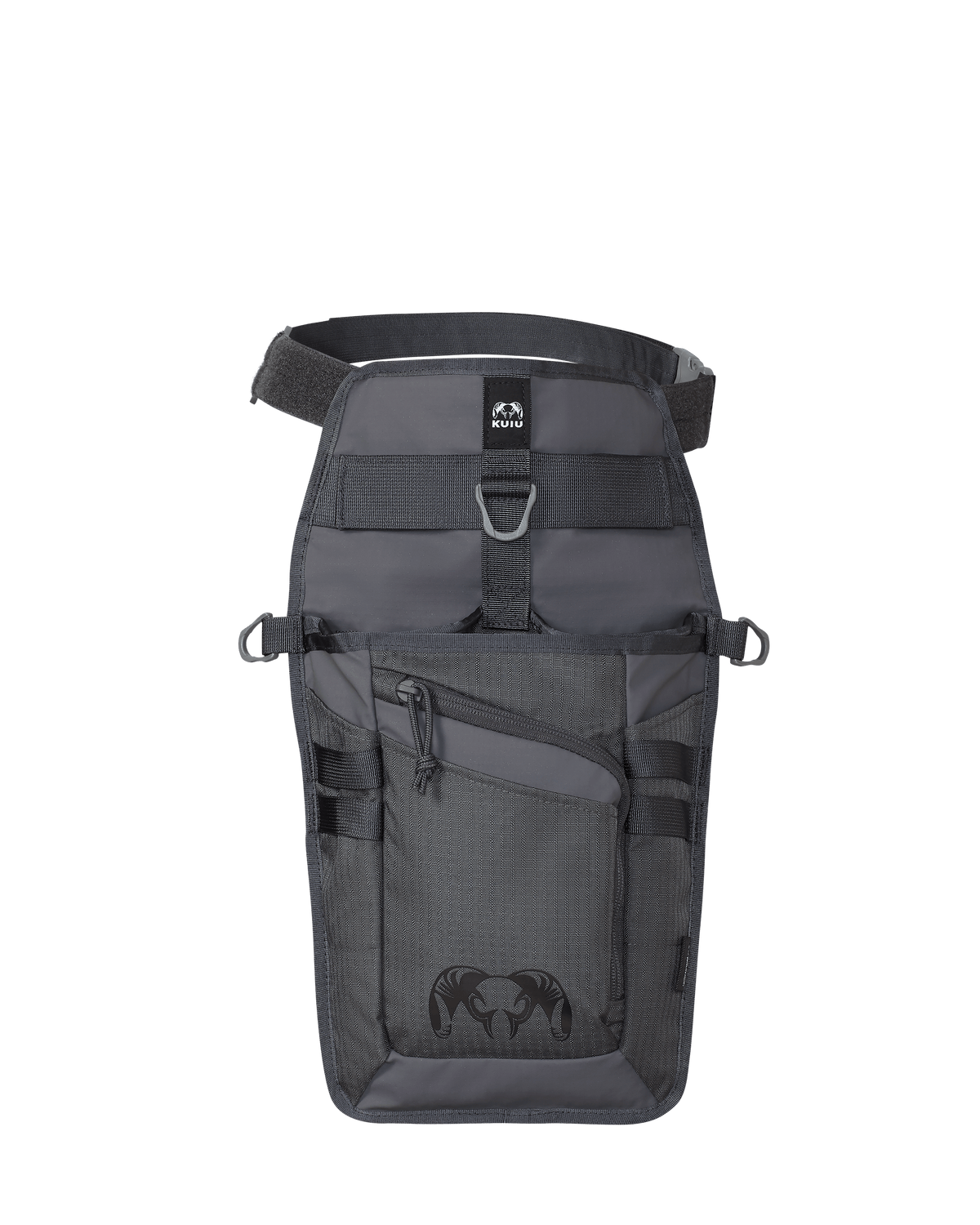 Side of Archery Hip Quiver in Gunmetal Grey Color