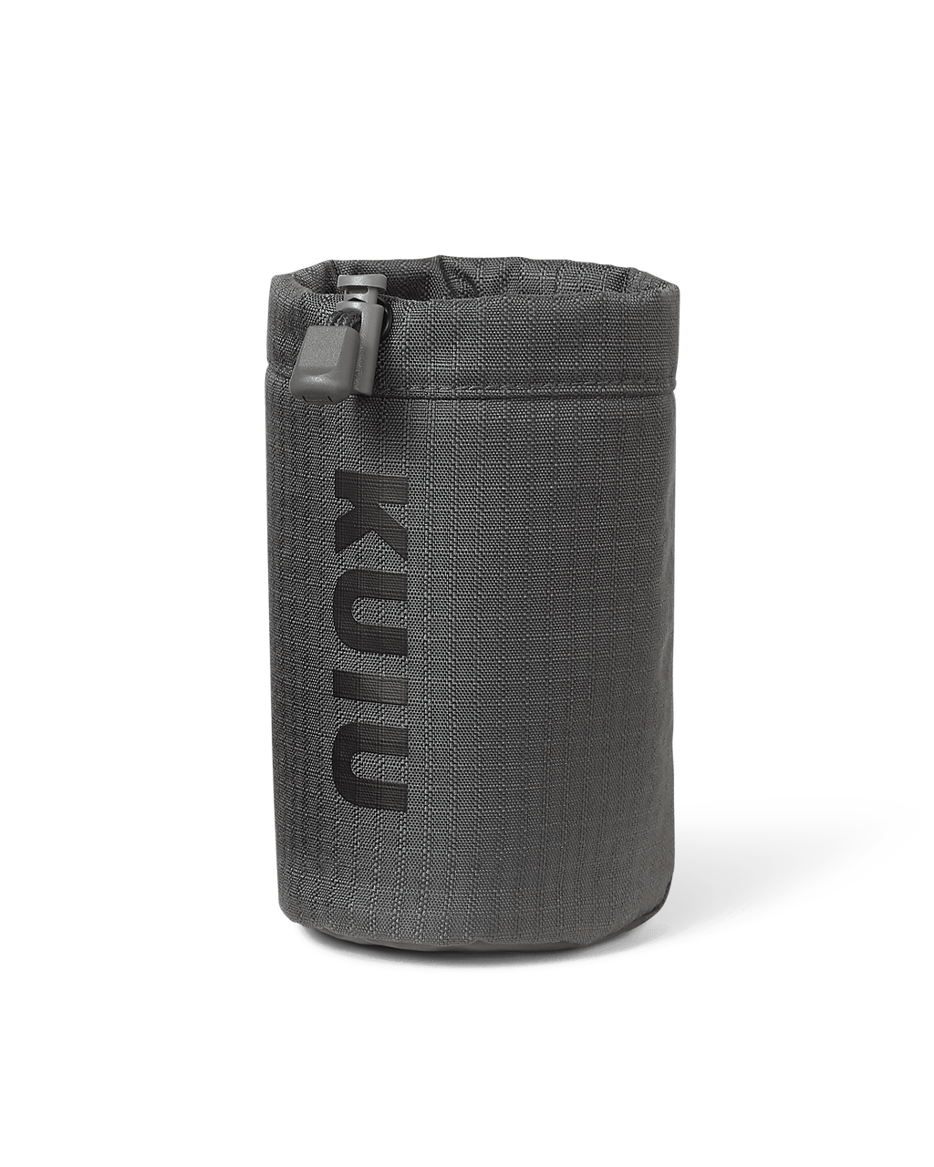 Front of water bottle holder included with the Archery Hip Quiver in Gunmetal Grey