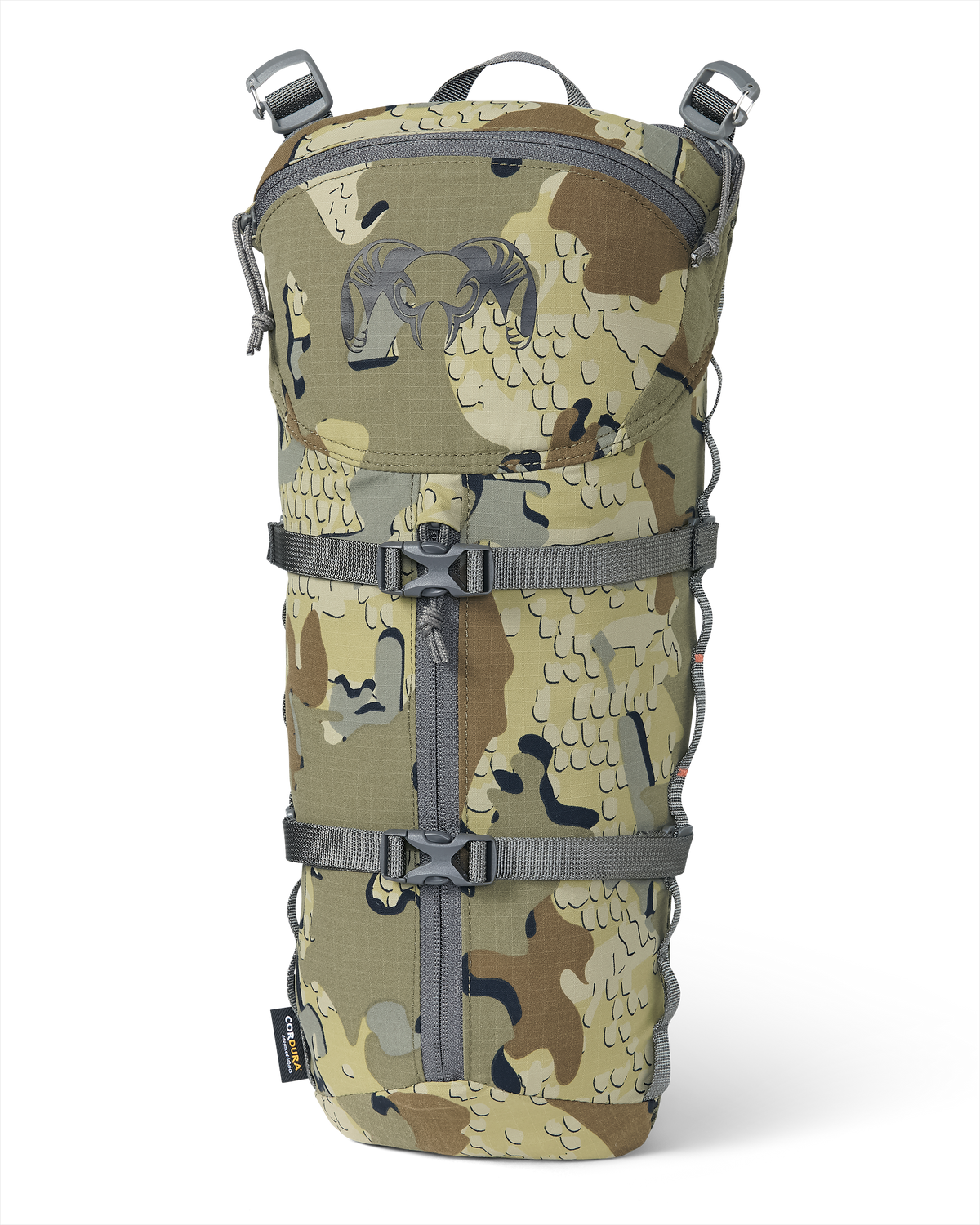 Front of PRO G3 Hydration Rig in Valo Camouflage