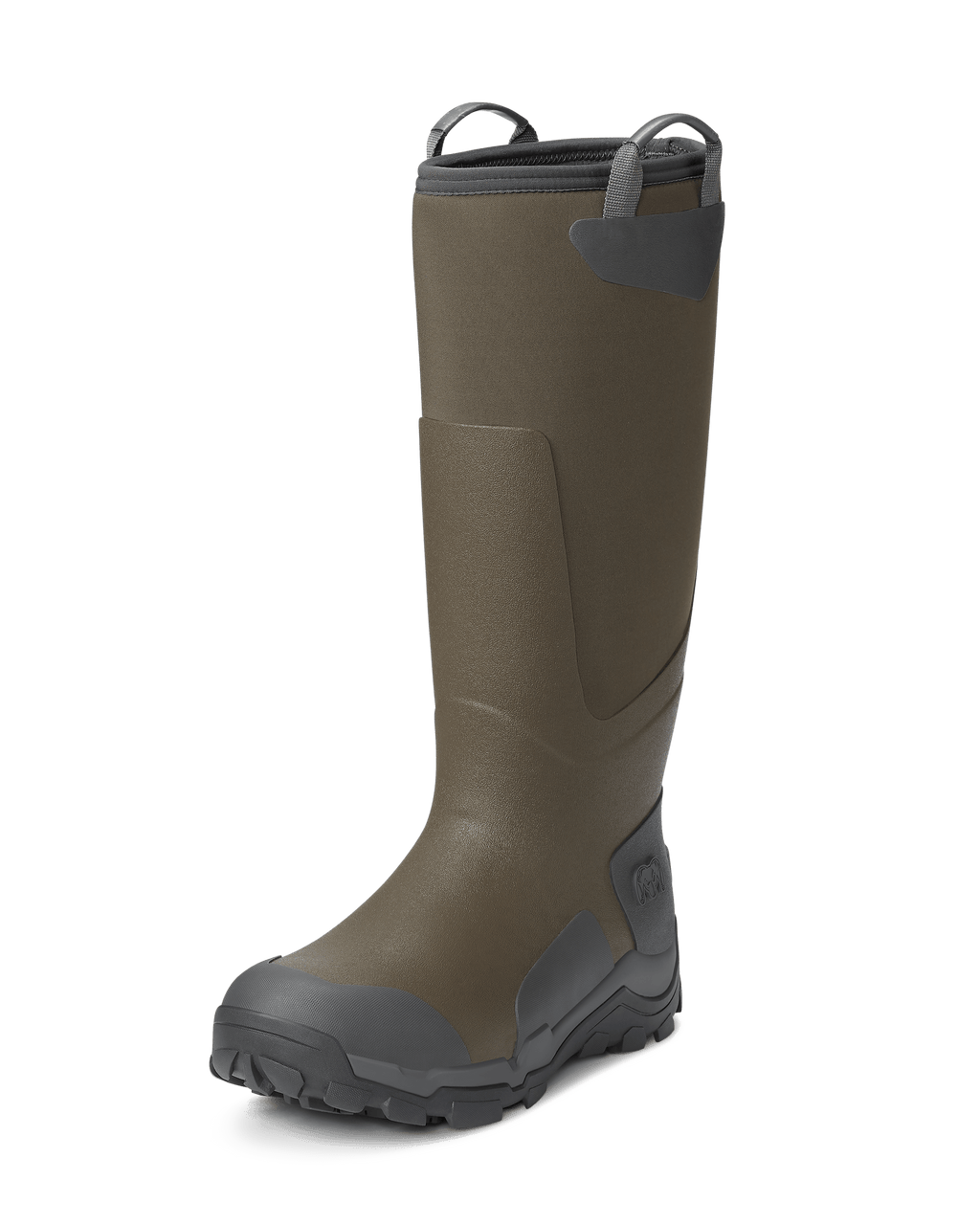 Front left pair of KUIU Mud Boot in Ash Brown