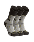 Ultra Merino Crew Sock in Grey Green Pack 3 Socks Shown