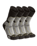 Ultra Merino Crew Sock in Grey Green Pack 4 Socks Shown