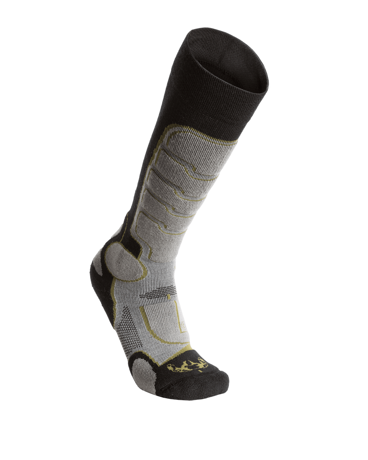 Ultra Merino Over the Calf Sock in Grey Green