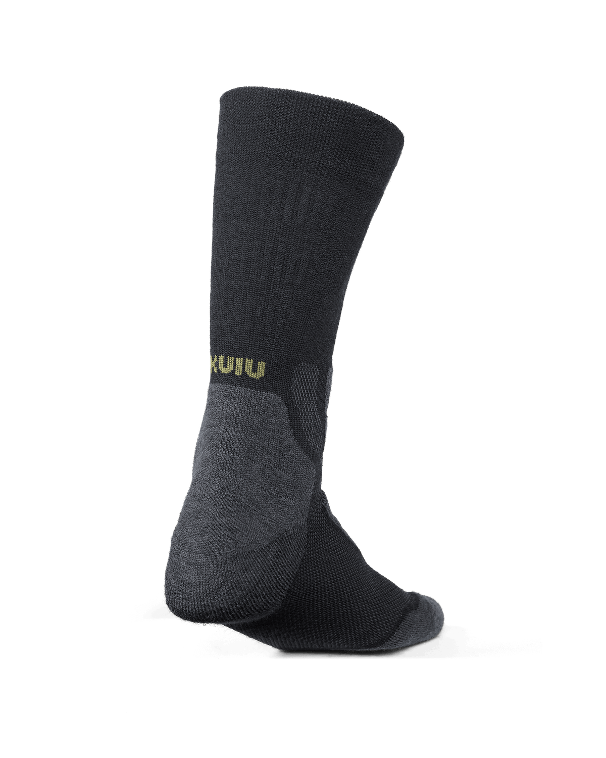 Back of Strongwool Hybrid Crew Sock in Grey Green