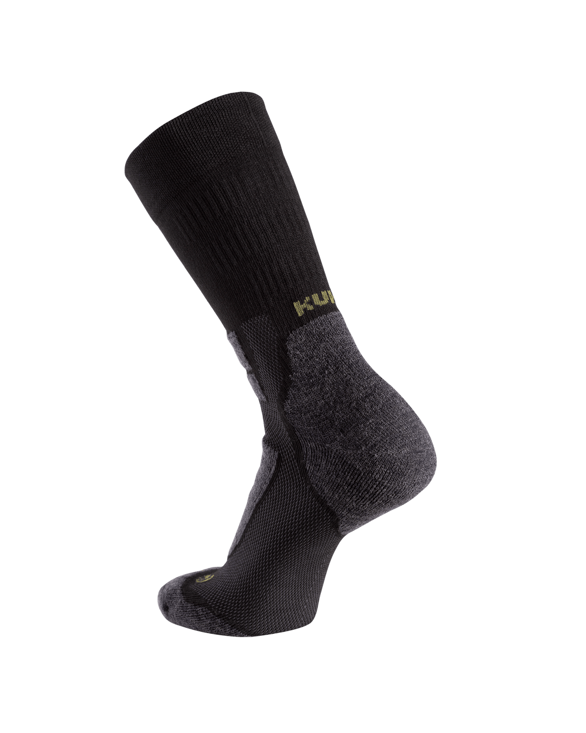 Back of Strongwool Hybrid Crew Sock in Grey Green