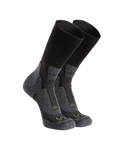 Strongwool Hybrid Crew Sock in Grey Green Pack 2 Socks Shown