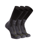 Strongwool Hybrid Crew Sock in Grey Green Pack 3 Socks Shown