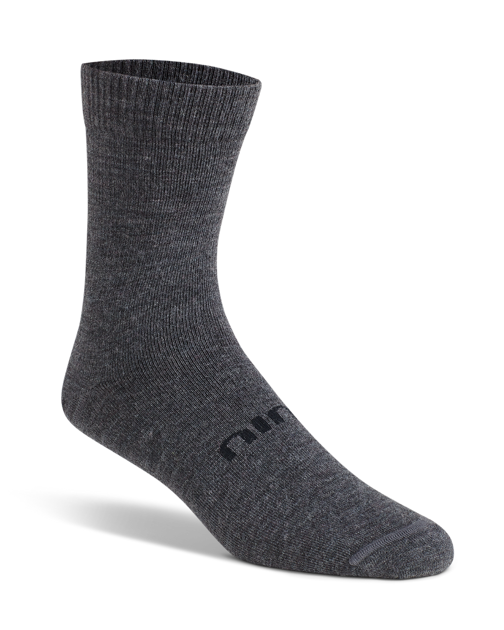Front of Ultralight Merino Crew Sock in Gunmetal Grey