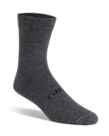 Front of Ultralight Merino Crew Sock in Gunmetal Grey
