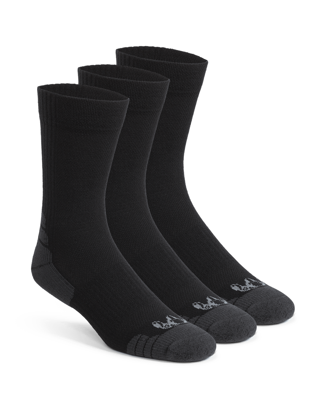Front 3 Set of Merino Lightweight Performance Sock in Black