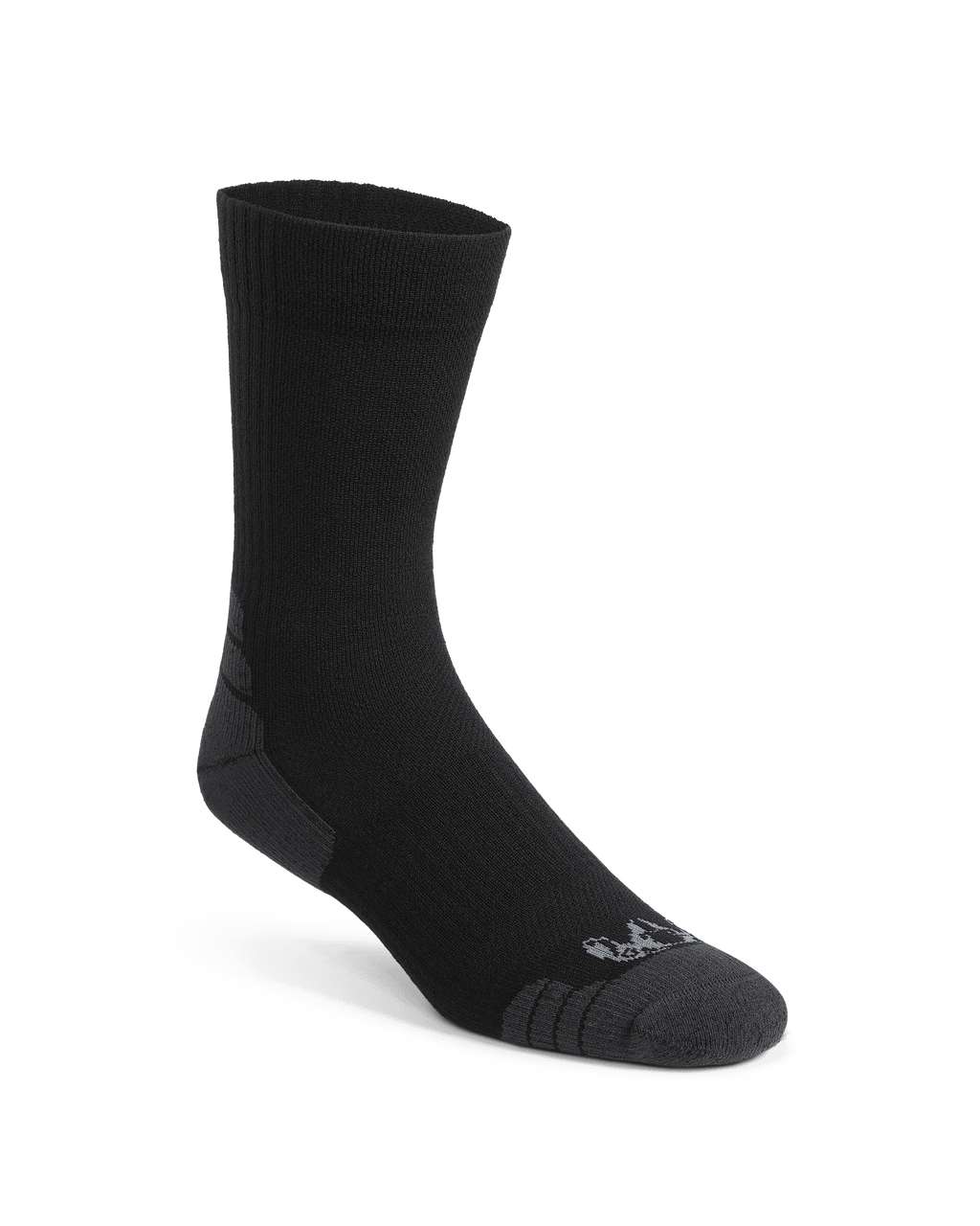 Front of Merino Lightweight Performance Sock in Black
