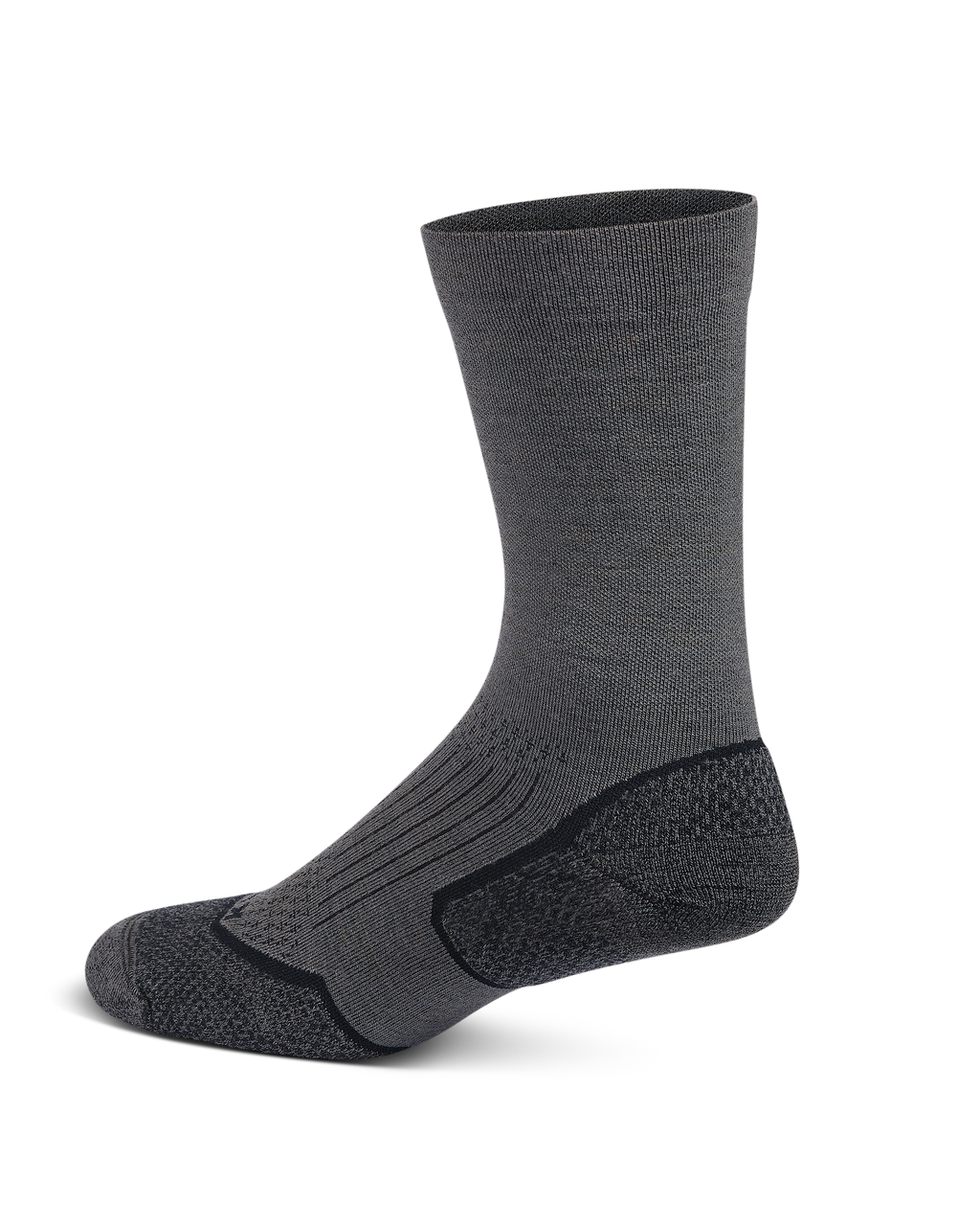 Back of Merino 200N Lightweight Sock in Gunmetal  Grey