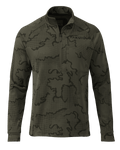 Front of Ridgepoint Fleece Zip-T in Ash Brown Tonal Pattern