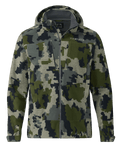 Front of Proximity LT Hooded Jacket in Verde Camouflage