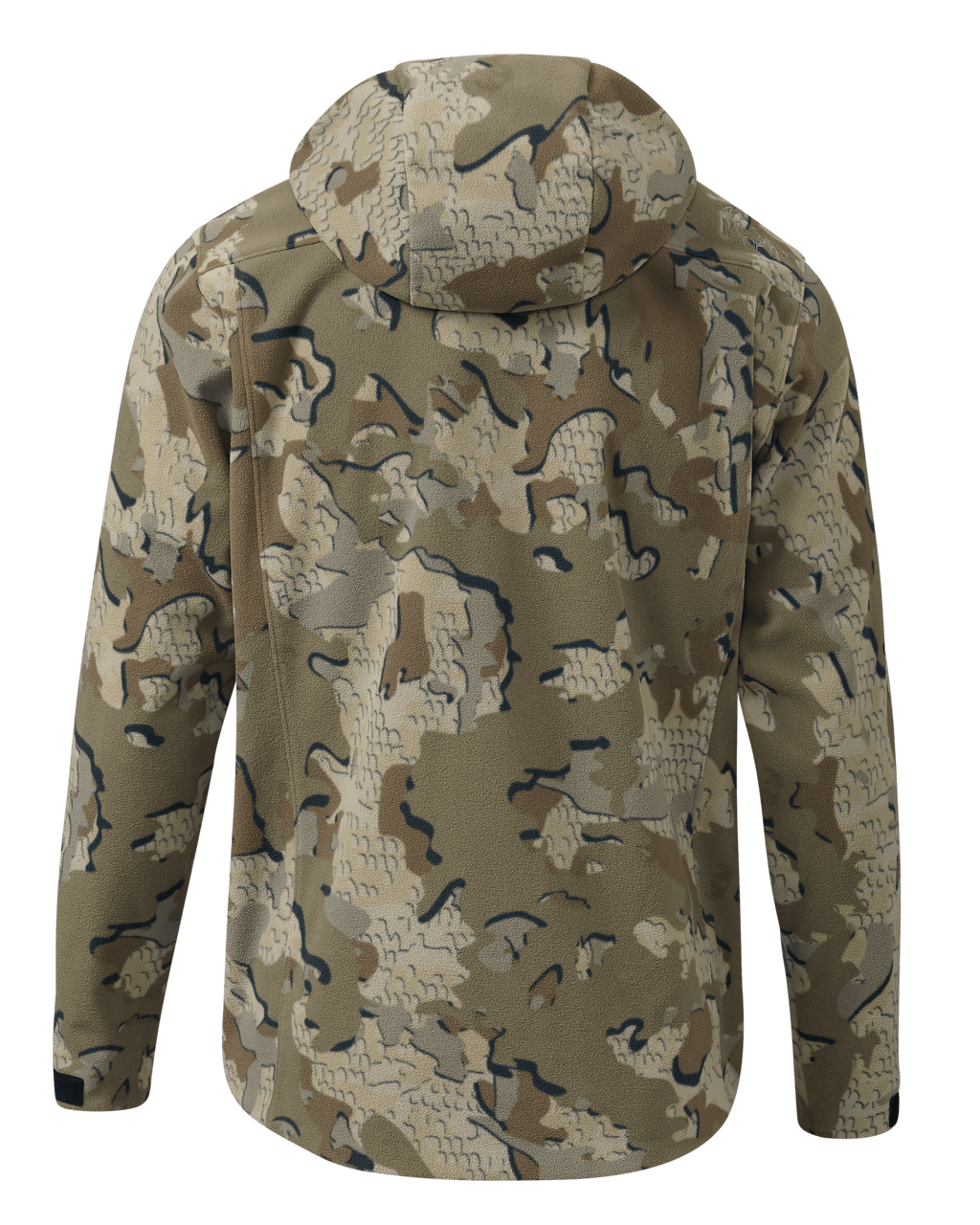 Back of Proximity LT Hooded Jacket in Valo Camouflage
