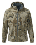 Front of Proximity LT Hooded Jacket in Valo Camouflage