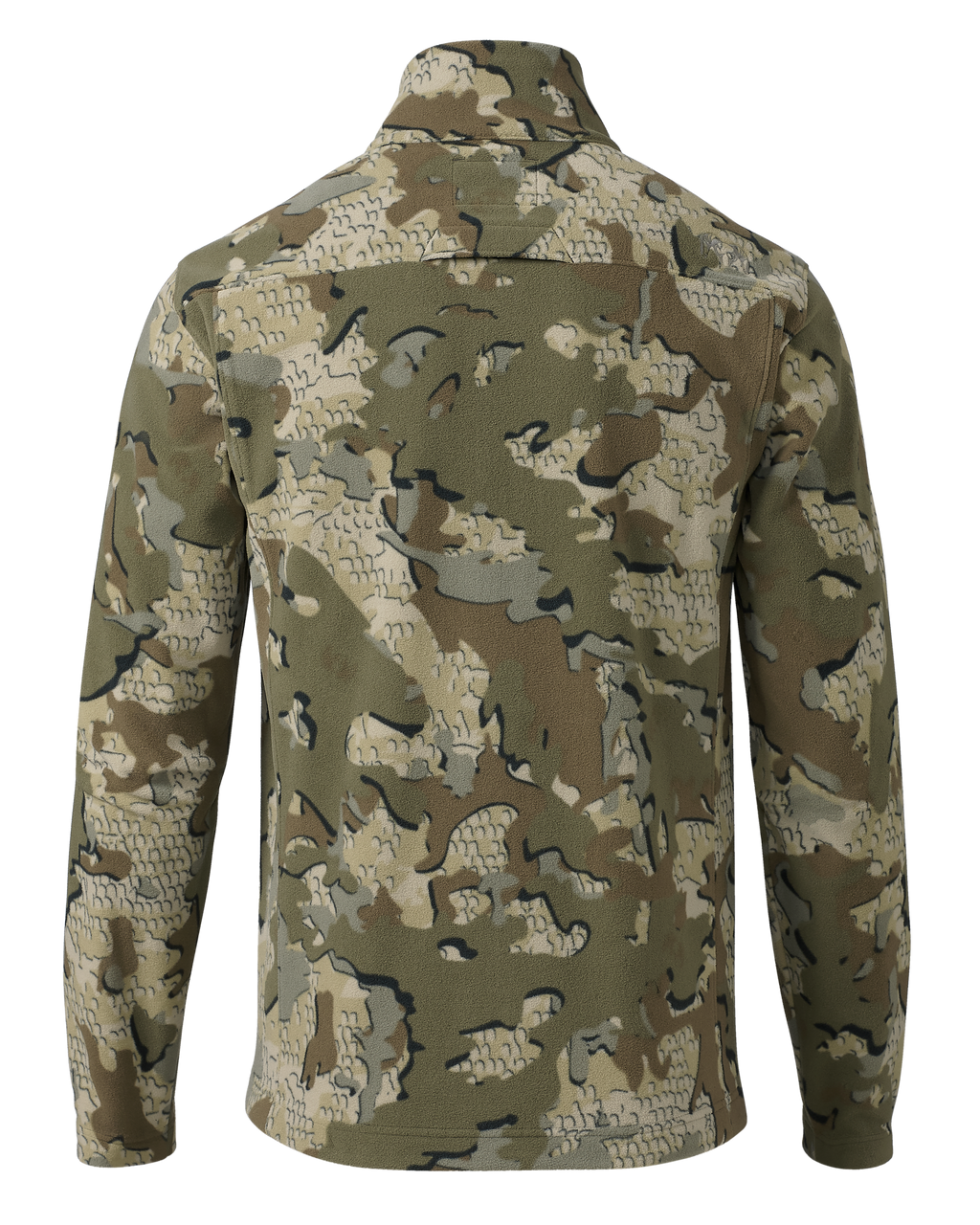 Back of Border Fleece Full Zip in Valo Camouflage