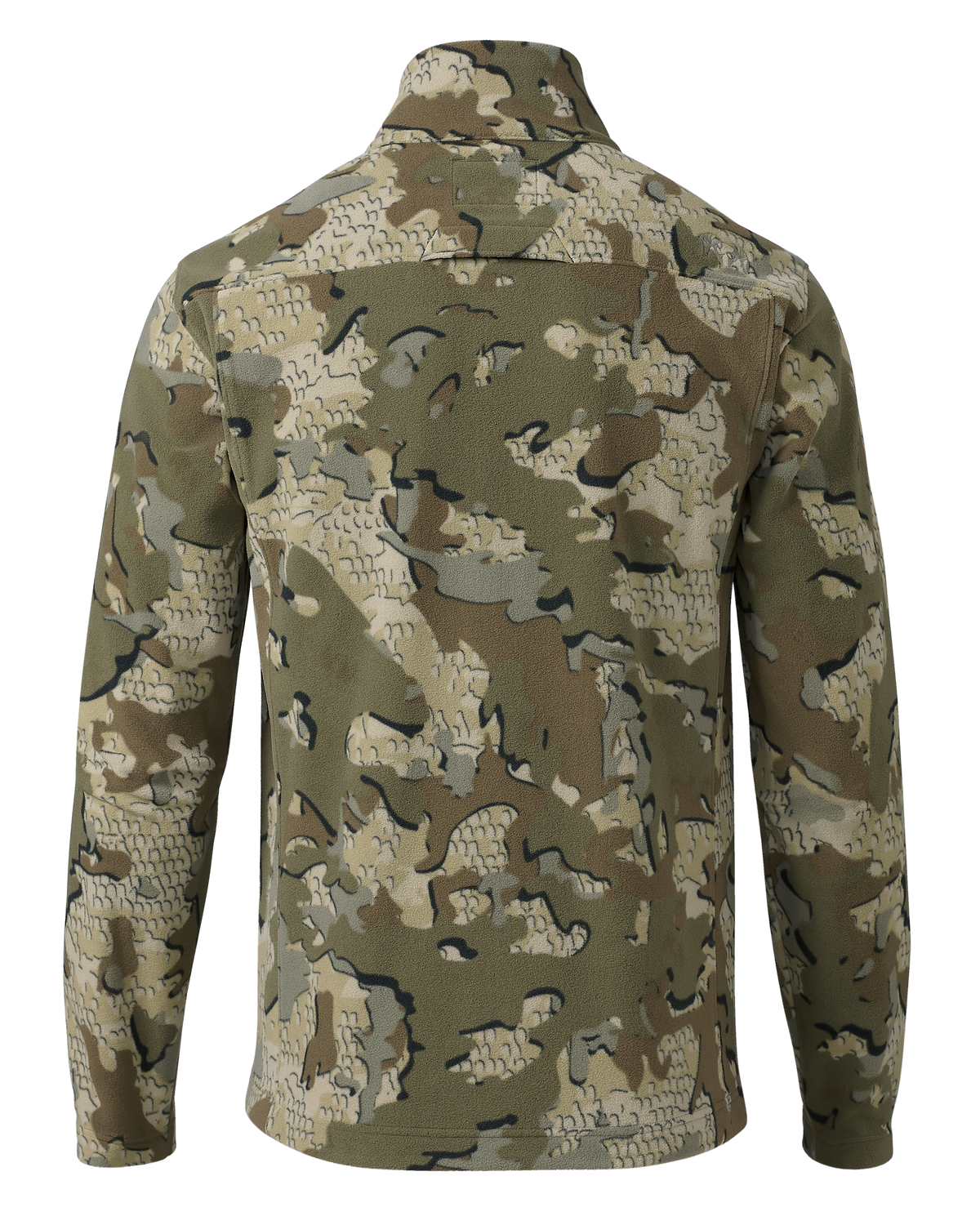 Back of Border Fleece Full Zip in Valo Camouflage