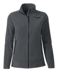 Front of the Women's Border Fleece Full Zip Jacket in Gunmetal Grey.