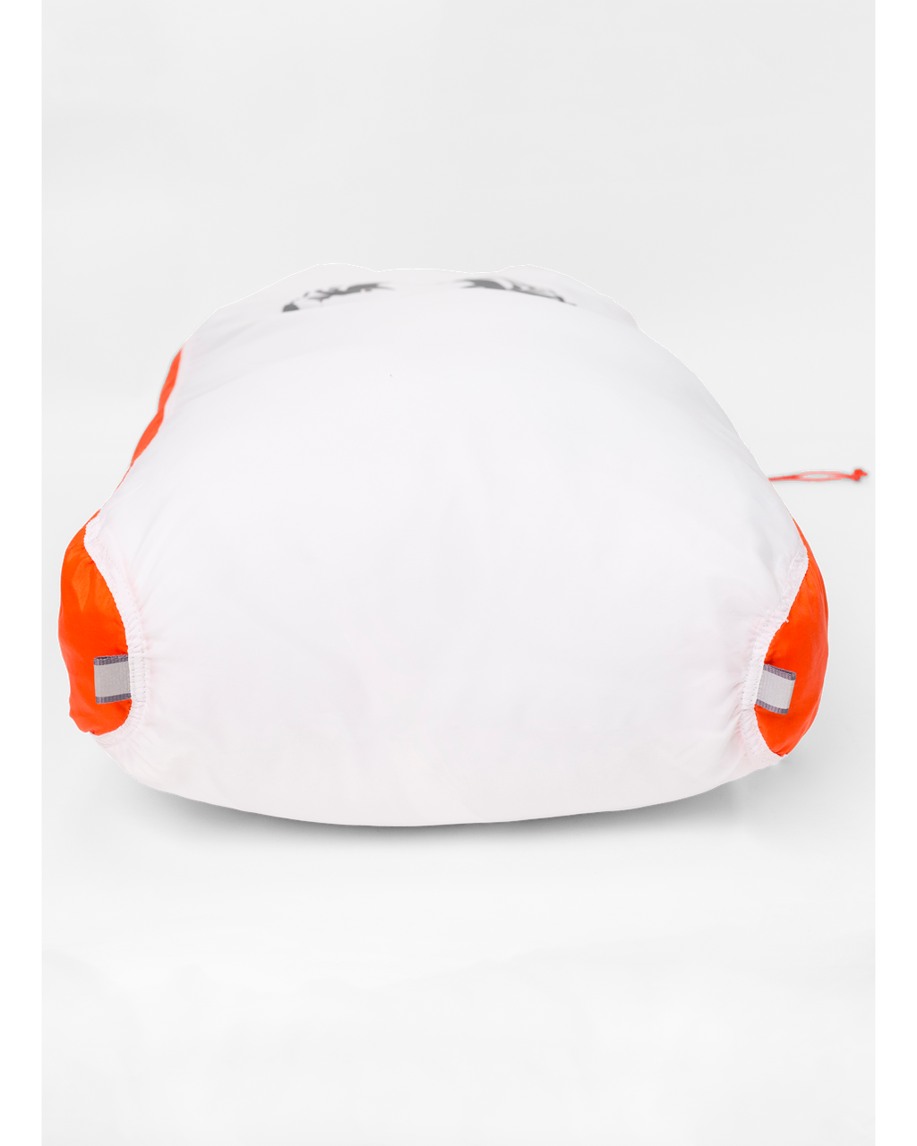 Quarter Game Bag in White / Orange Detail showing the bag fully loaded and viewed from the bottom up
