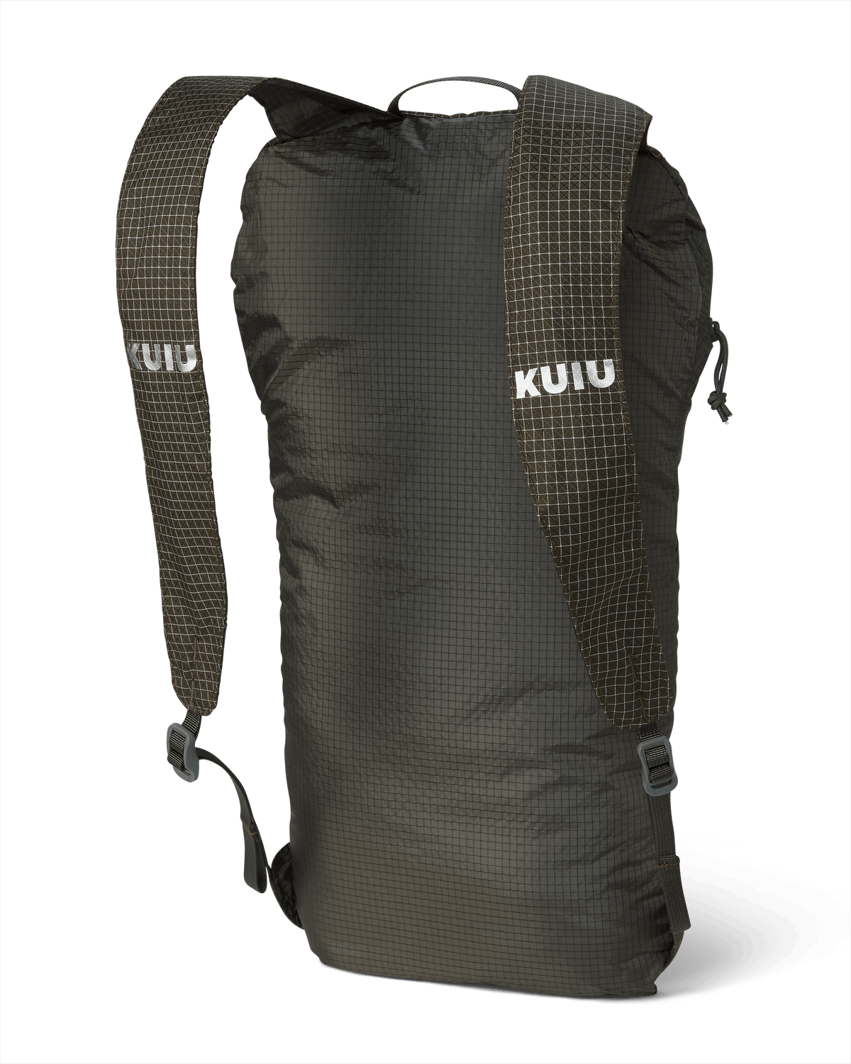 Back of Extreema Stuffable Pack in Ash Brown