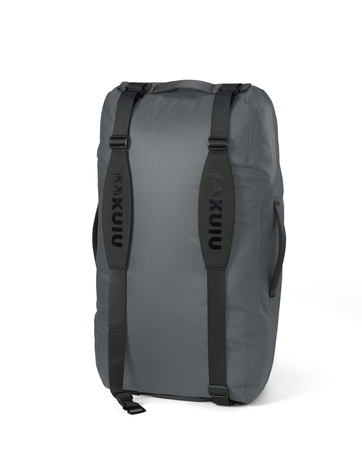 Back of Taku BLSTX 4200 Duffel in Gunmetal Grey