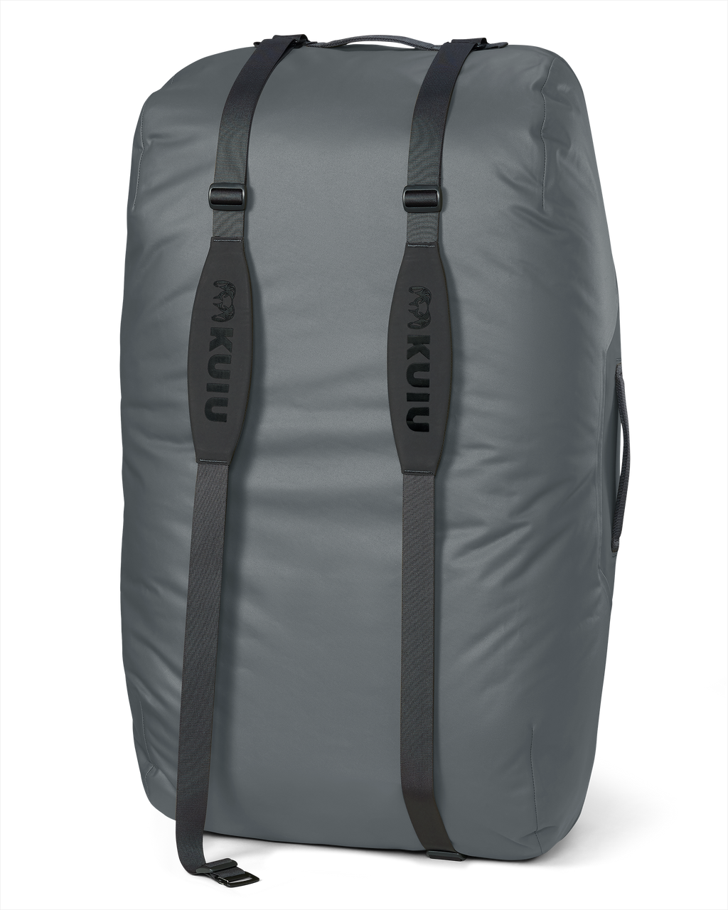 Back of Taku BLSTX 4200 Duffel in Gunmetal Grey