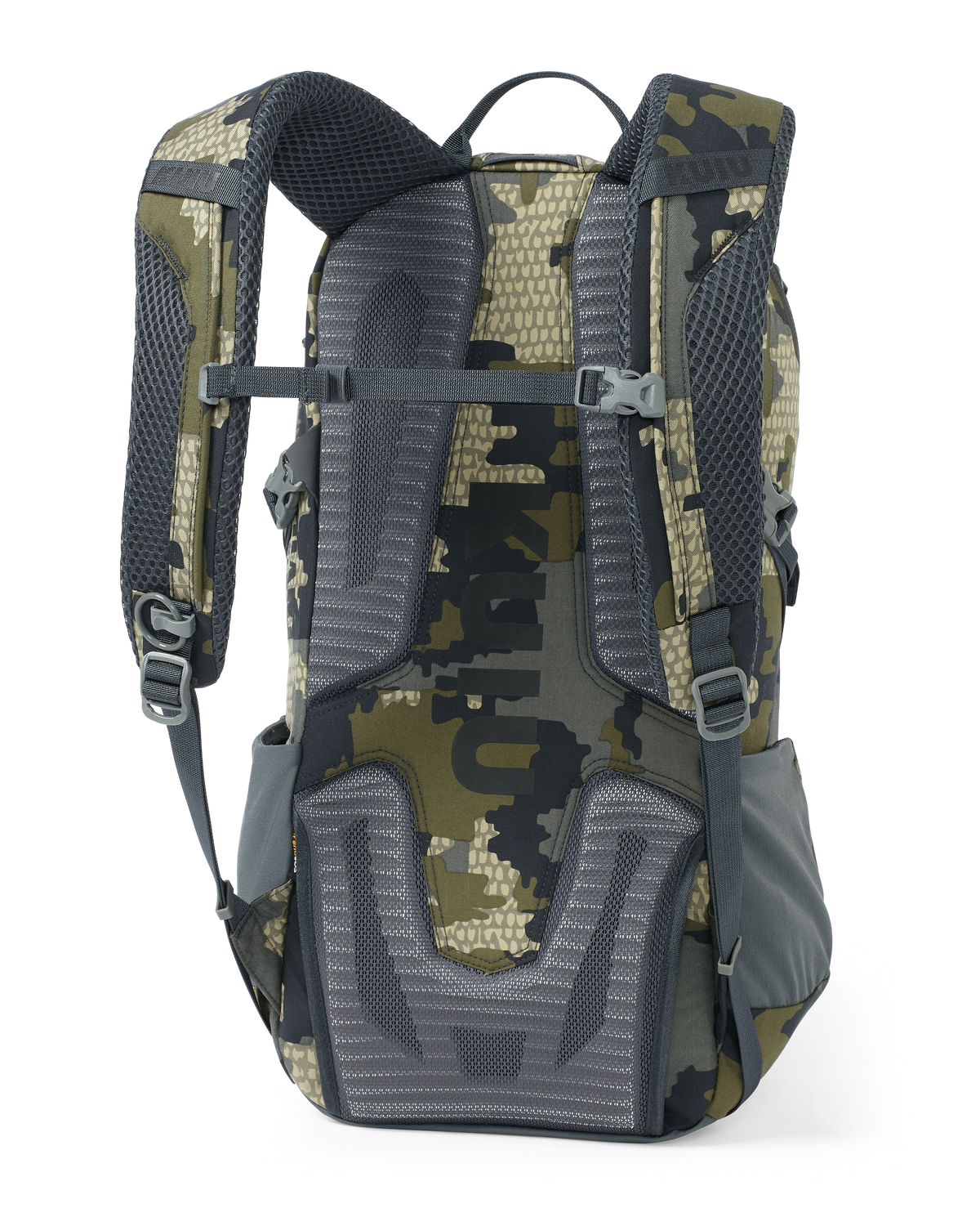 Back of Divide 1500 in Verde Camouflage without hip belt