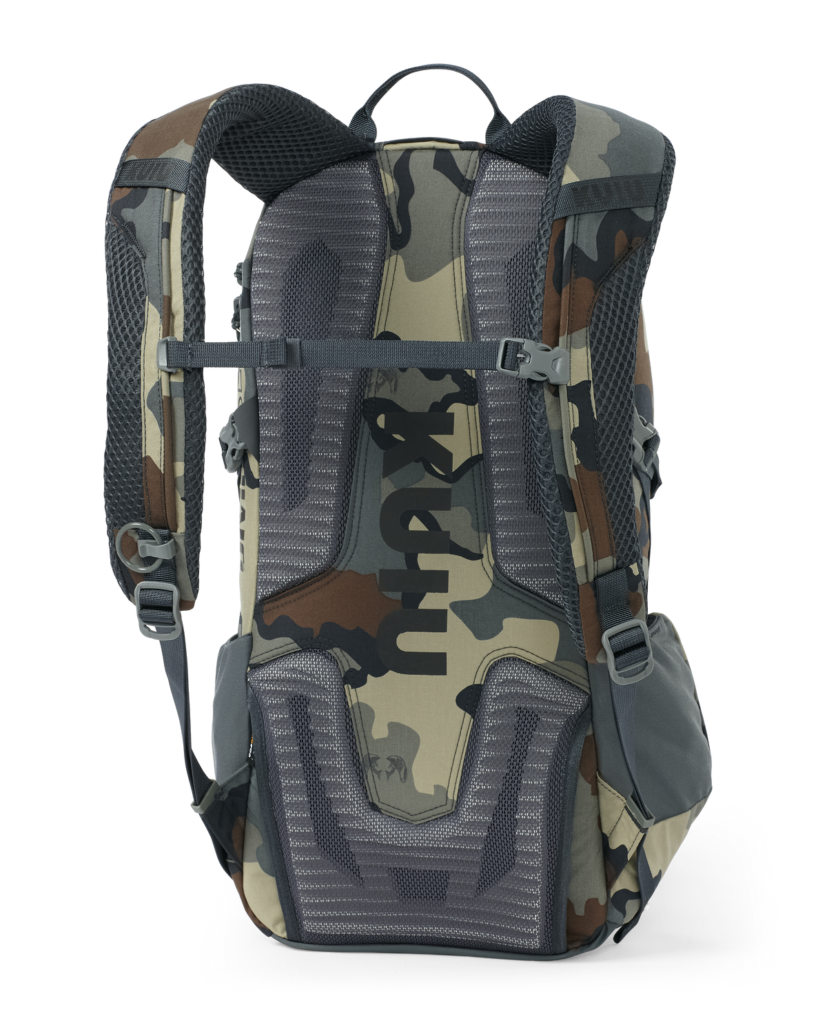 Back of Divide 1500 in Vias Camouflage without hip belt