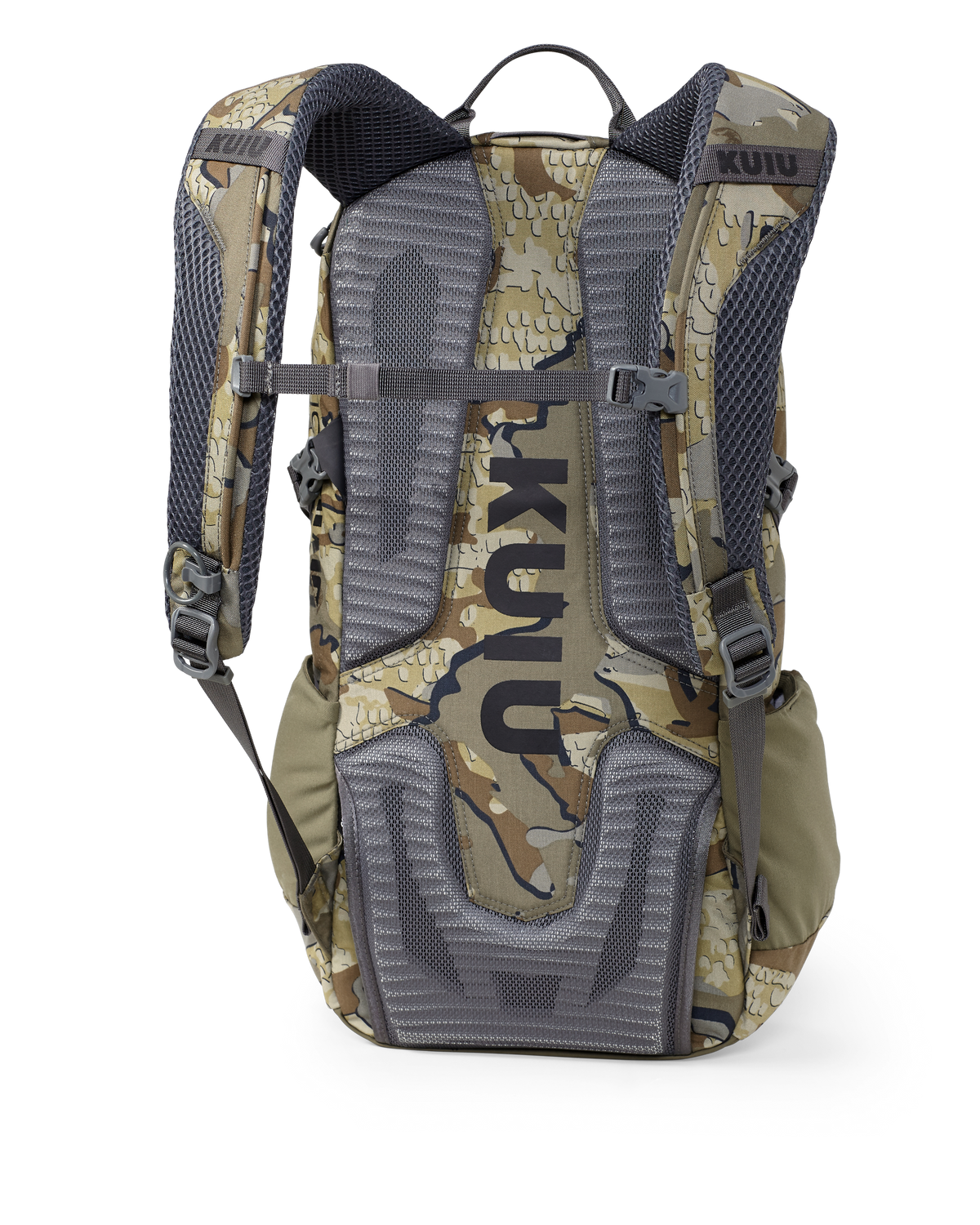 Back of Divide 1500 in Valo Camouflage without hip belt