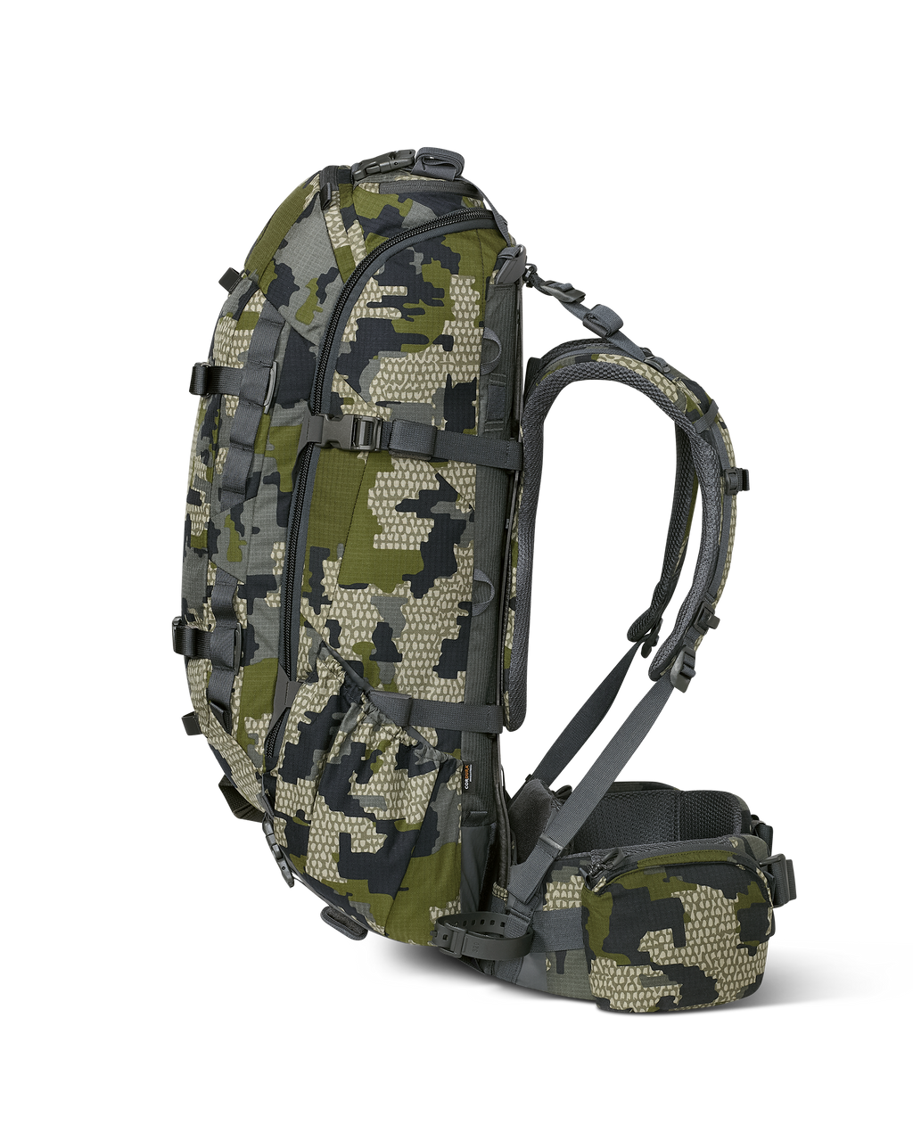 Right side view of ICON 6 3500 Pack in Verde Camouflage