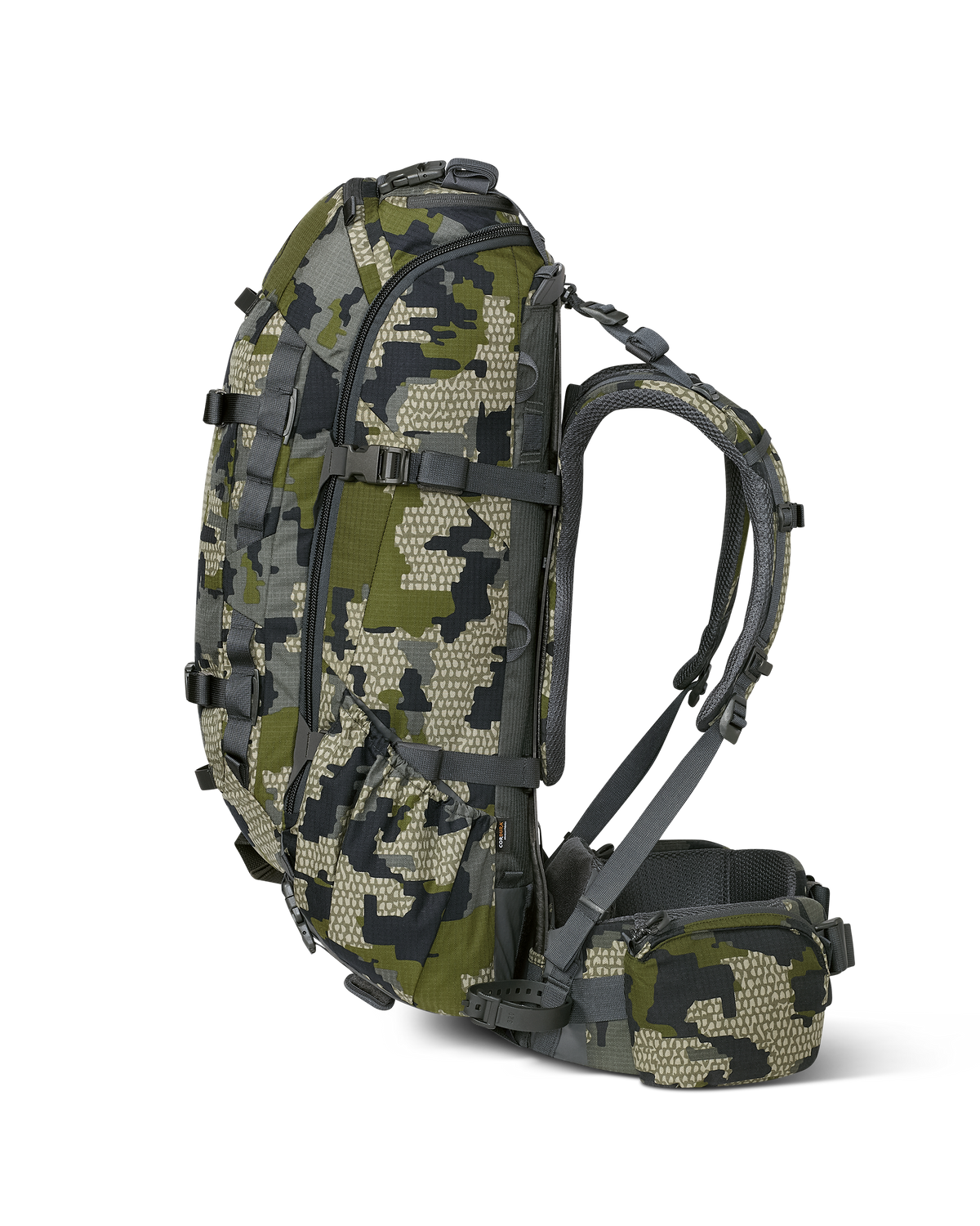 Right side view of ICON 6 3500 Pack in Verde Camouflage