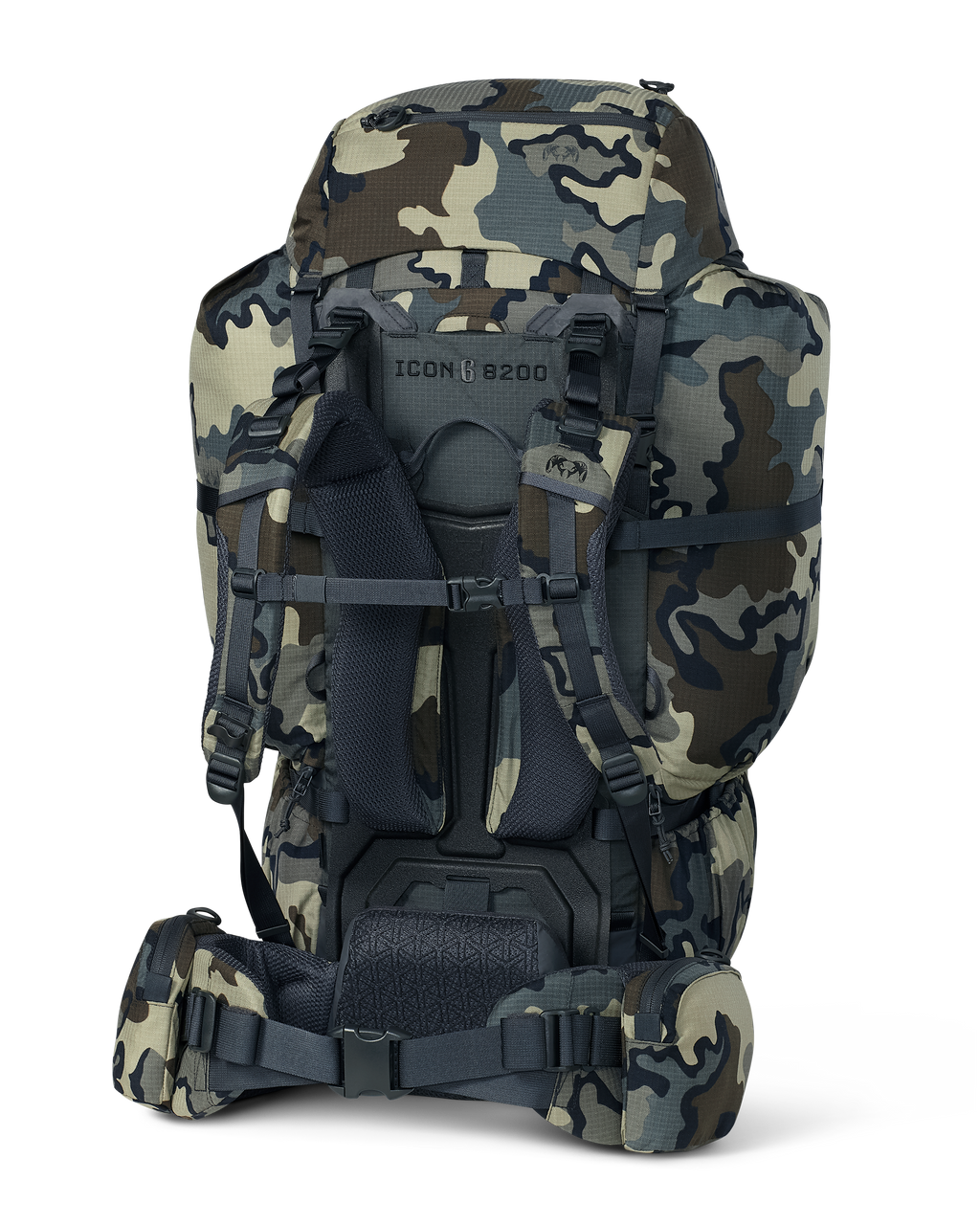 Back of ICON 6 8200 Pack in Vias Camouflage