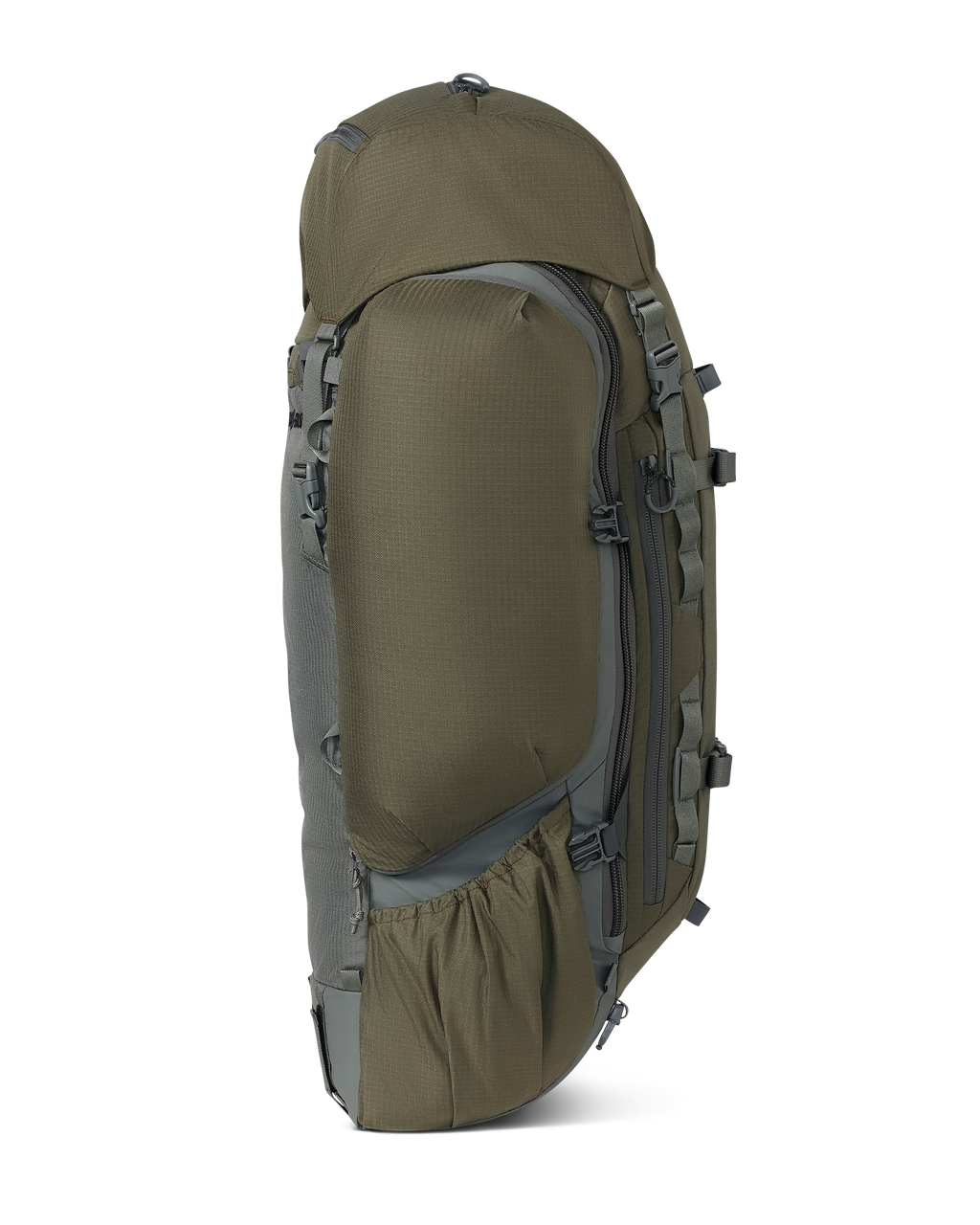 Left side view of ICON 6 6000 Bag only in Ash Brown