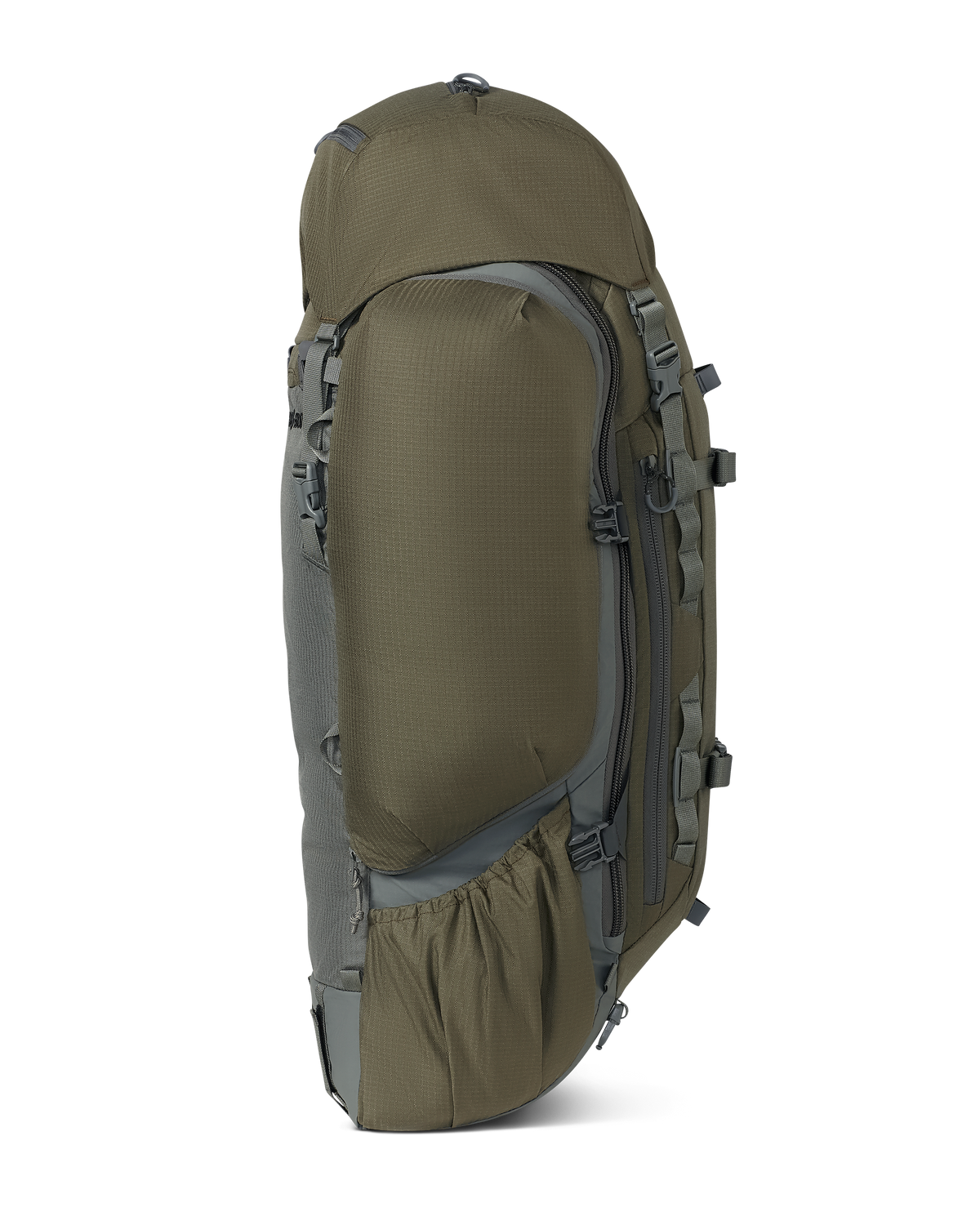 Left side view of ICON 6 6000 Bag only in Ash Brown