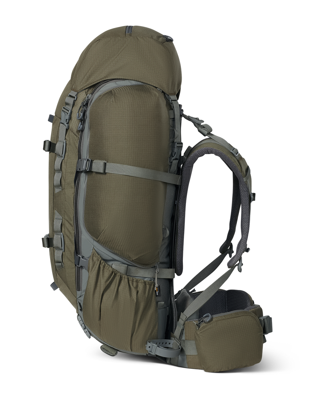 Right side view of ICON 6 6000 Pack in Ash Brown