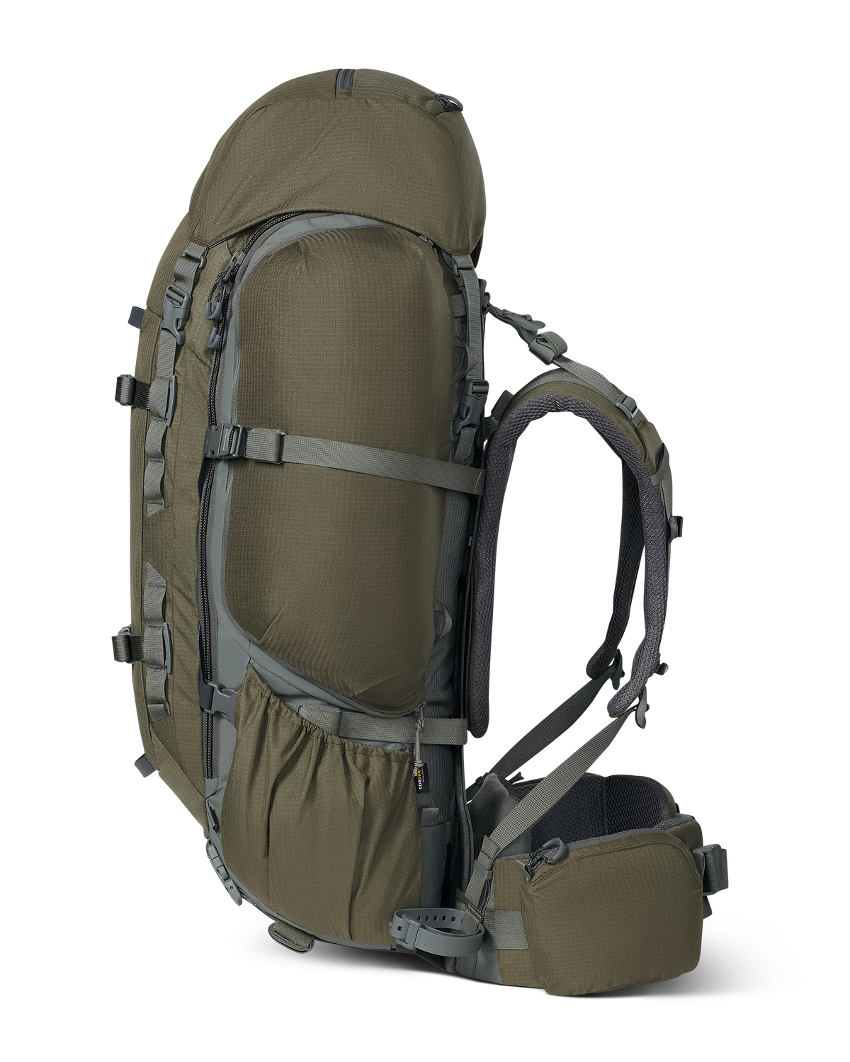 Right side view of ICON 6 6000 Pack in Ash Brown