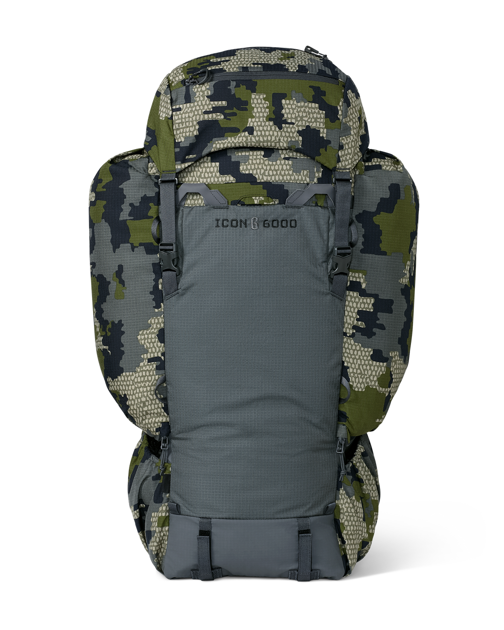 Back of ICON 6 6000 Bag Only in Verde Camouflage