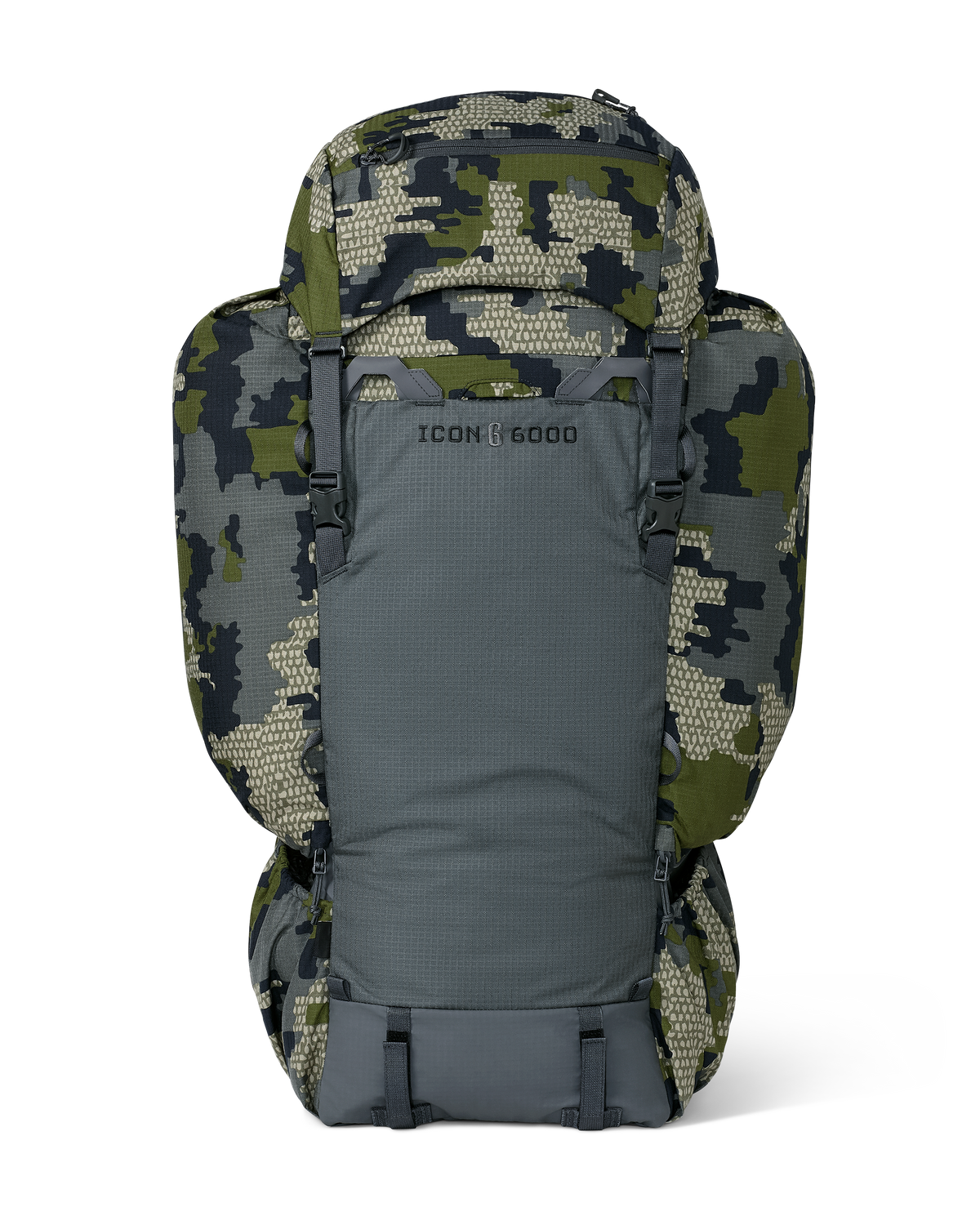 Back of ICON 6 6000 Bag Only in Verde Camouflage