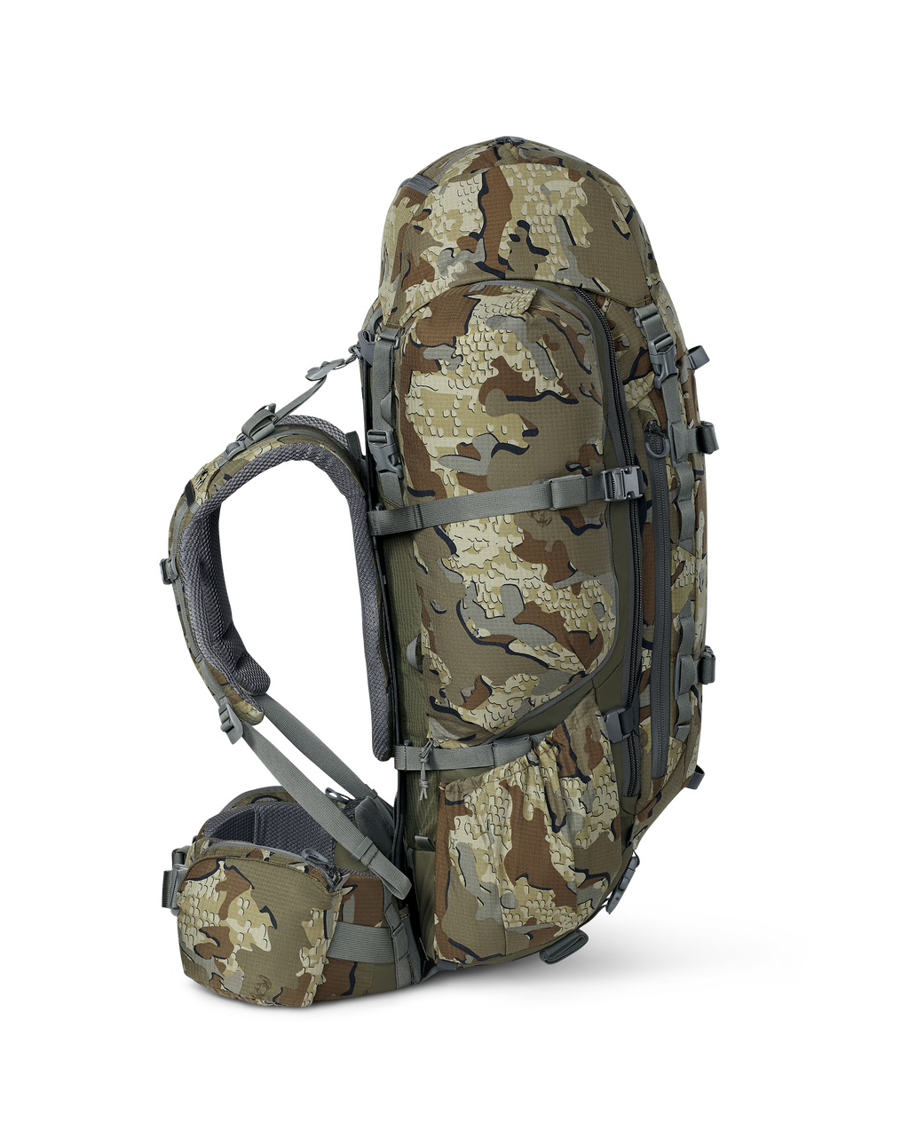 Left side view of ICON 6 6000 in Valo Camouflage