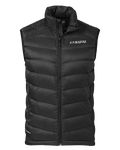 Front of Super Down LT Vest in Black