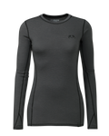 Front of Women's ULTRA Merino 145 LS Crew in Gunmetal Grey