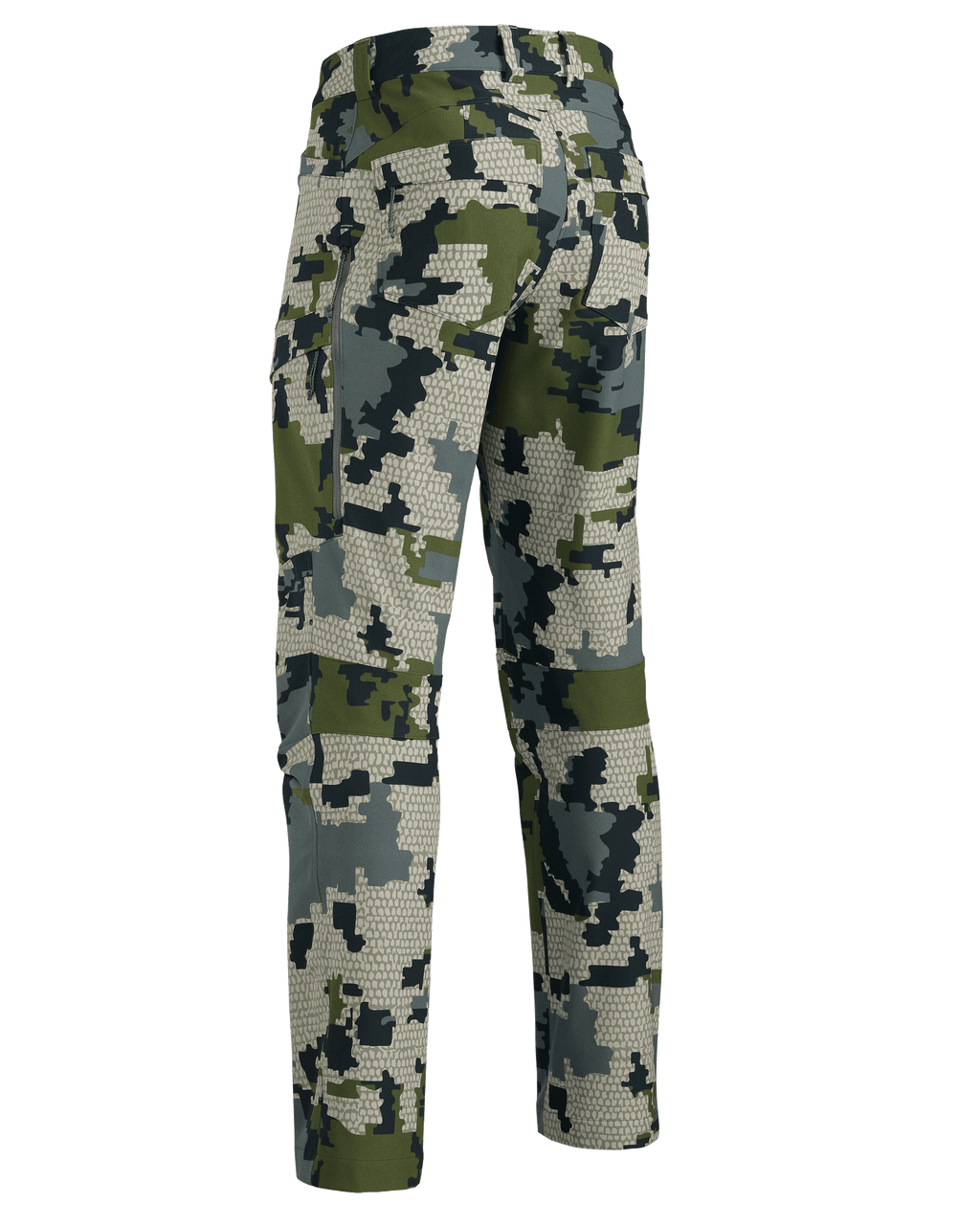Back of Women's Attack Pant in Verde Camouflage