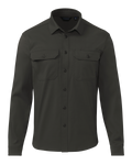 Front of Motive LS Workgrade Shirt in Asphalt Grey